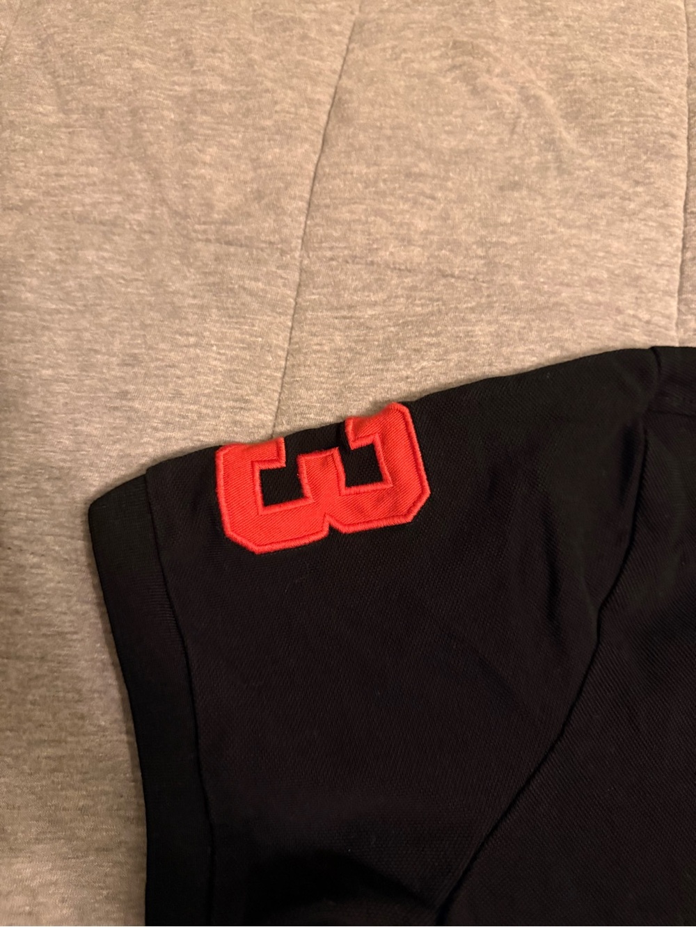 Ralph Lauren Black Polo with Red Embroidered Pony - Picture 4 of 5